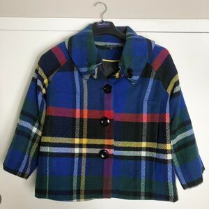 For Cynthia Button Down Plaid Coat